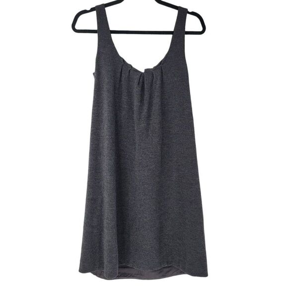 Vince Gray Dress Womens Size Small Wool Sleeveless Rhinestones Pockets - Picture 2 of 7